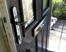 Composite door black